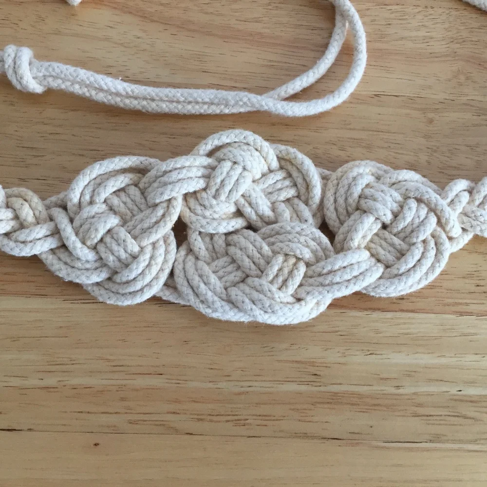 Macrame Sash Belt